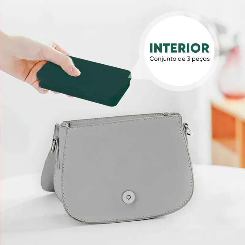 Conjunto 3pcs Cortador em Aço Inox Lamina curva para Unhas Gel, Grossas e Encravadas + Estojo Com Lixa e Levantador de Cutícula.